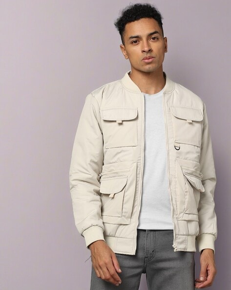 Buy Beige Jackets & Coats for Men by SNITCH Online | Ajio.com