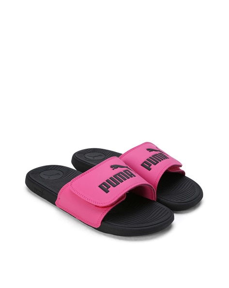 Boys slides with strap hot sale