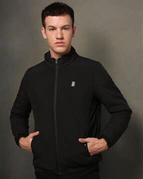 the indian garage co Men Regular Fit Zip-Front Jacket-picture-39