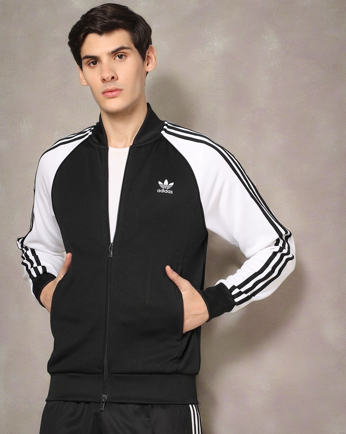 Adidas originals superstar store track jacket in black