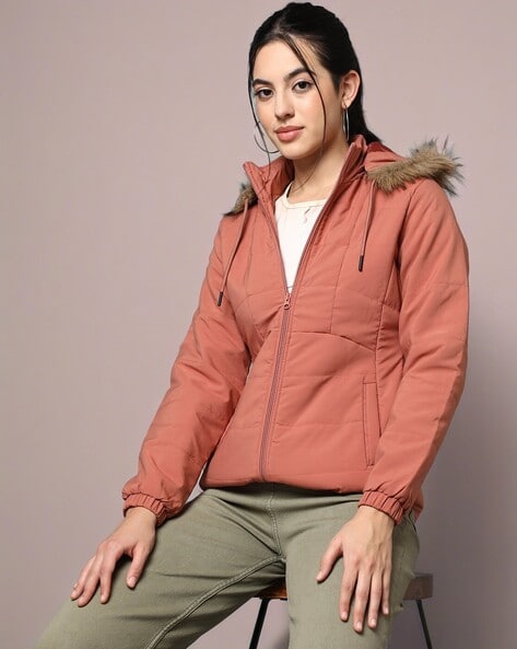 Ladies quilted parka on sale coats