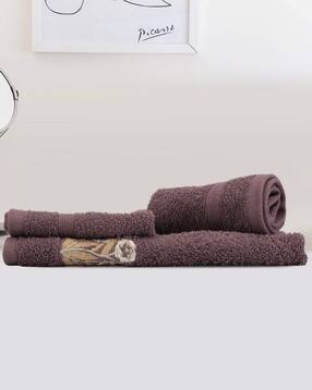 Embroidered High-Absorbent Towels Set-image-28
