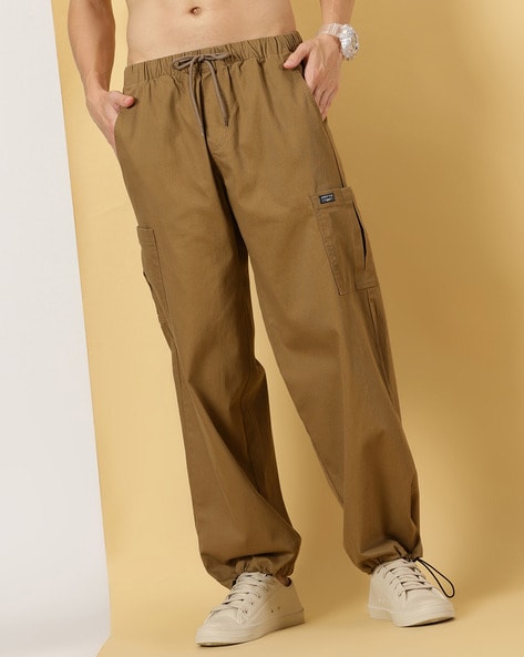 Buy Khaki Trousers & Pants for Men by THOMAS SCOTT Online