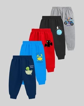 kuchipoo Pack of 5 Cartoon Print Relaxed Pyjamas-picture-13