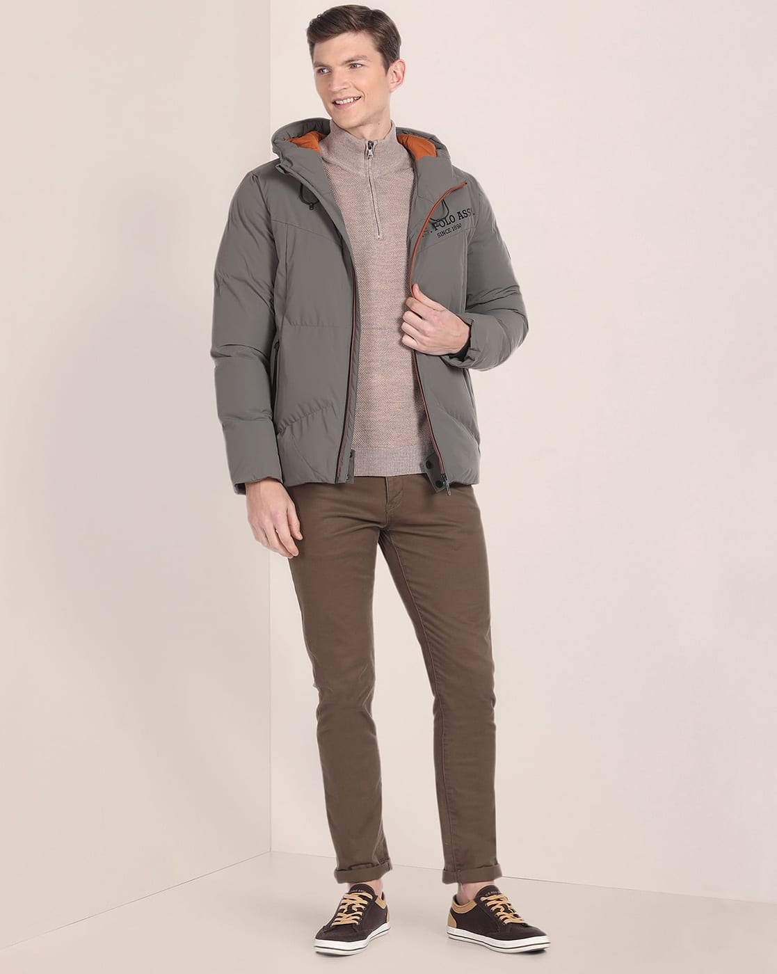 Buy Grey Jackets & Coats for Men by U.S. Polo Assn. Online | Ajio.com