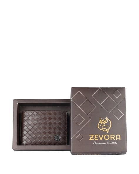 Zevora Men Leather Bi-Fold Wallet