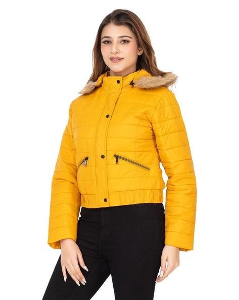 Buy Mustard Jackets Coats for Women by Twenty Me Online Ajio