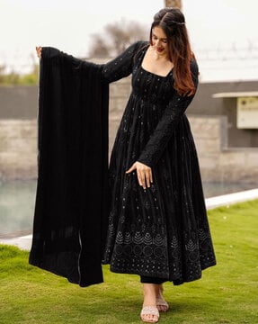 Buy Black Dresses Gowns for Women by KEDAR FAB Online Ajio