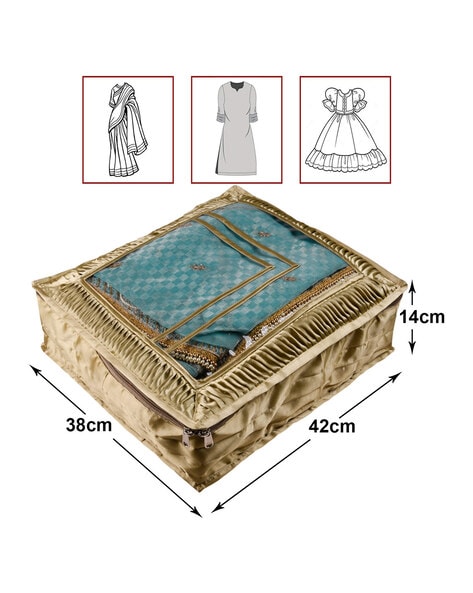 fcity.in - Pristu Transparent Storage Bag For Saree Covers Clothes Lehenga