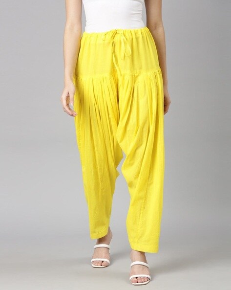 Women Hight-Rise Patiala Pant Price in India