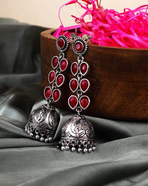 2023 Women's Ethnic Luxury Gold Color Jhumka Earrings Vintage Round Crystal  Long Dangle Earrings Wedding Brincos Jewelry - AliExpress