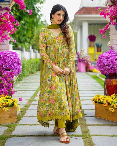 Meesho Anarkali Kurti Set Under 500/INR | Kurti designs party wear, Cotton  tops designs, Anarkali kurti