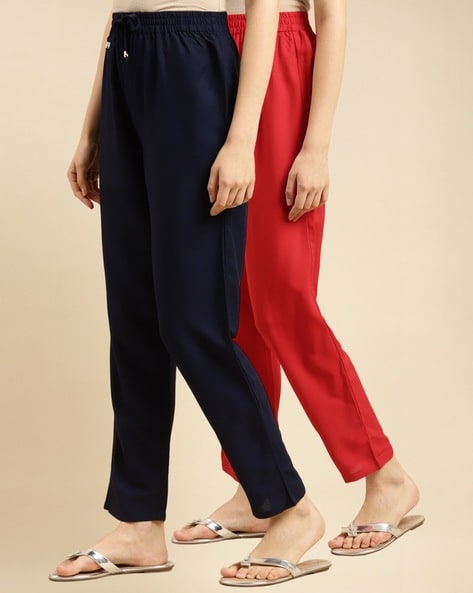 Ankle-Length Straight Fit Pants