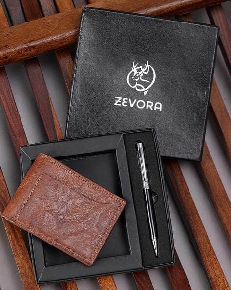 Zevora Bi-Fold Wallet with Pen Gift Set