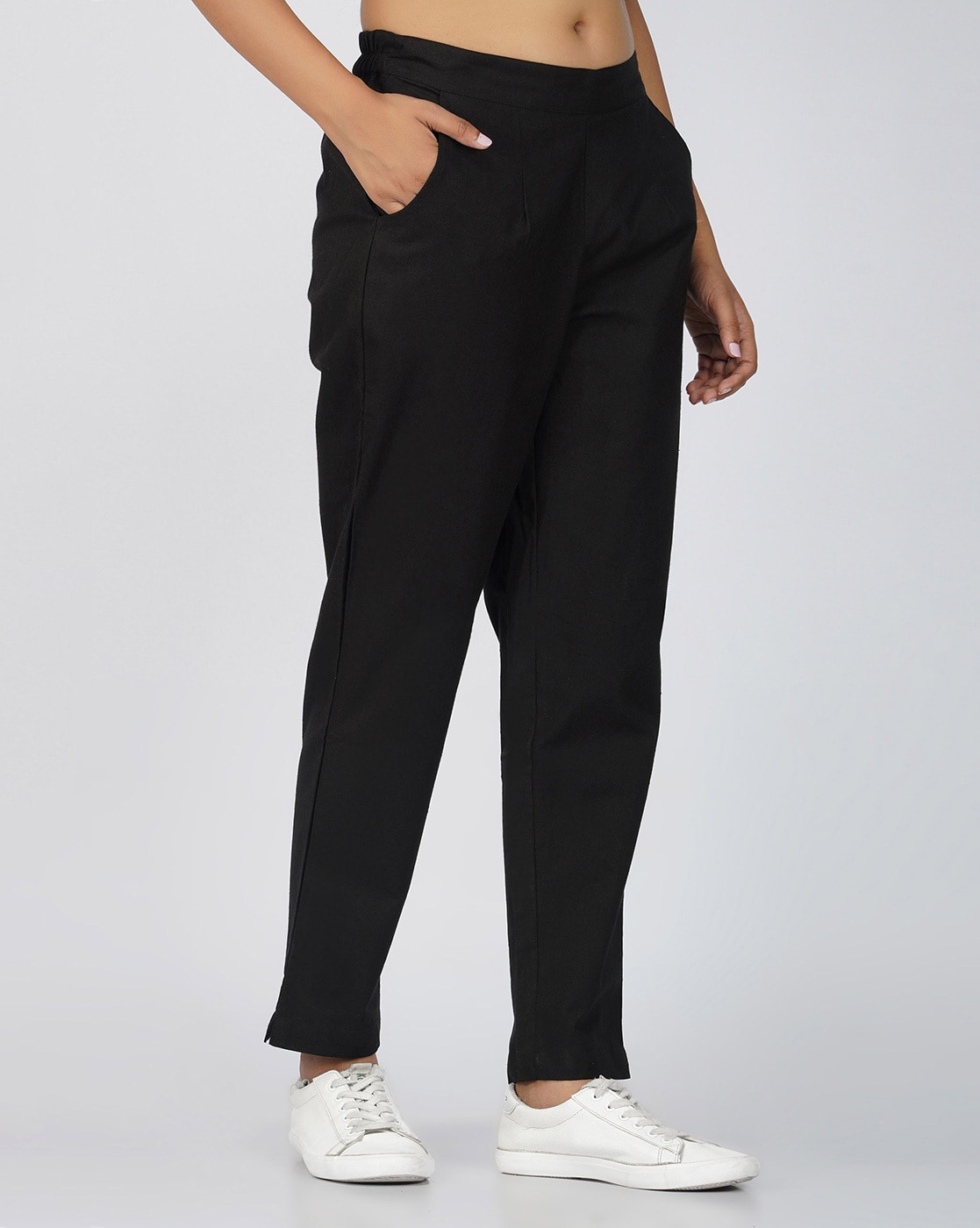 Buy Black Trousers & Pants for Women by SPARSA Online