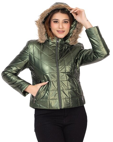 Buy Green Jackets Coats for Women by Twenty Me Online Ajio