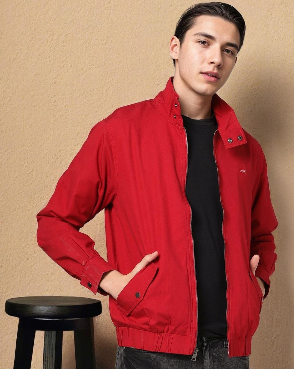 Buy Red Windcheater Jacket for Men Online in India -Beyoung