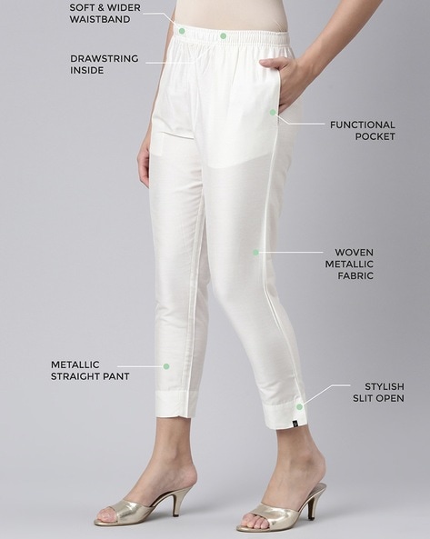 Womens Shiny Metallic High Waist Stretchy Straight Leg Pants, Wet Look Club  Wear Trousers Sweatpants for Women - Walmart.com