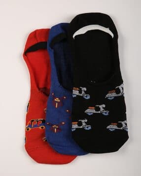 yousta Men Pack of 3 No-Show Shoes-picture-32