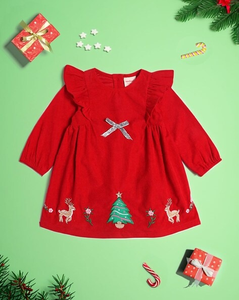 LEEy-world Christmas Dresses For Women, Women's 3D Christmas Print Round  Neck Casual Flared Midi Dress Red,XL - Walmart.com