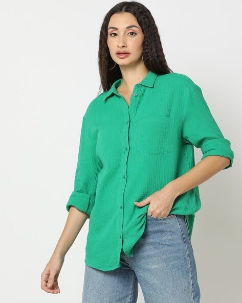 Buy Green Shirts for Women by RIO Online