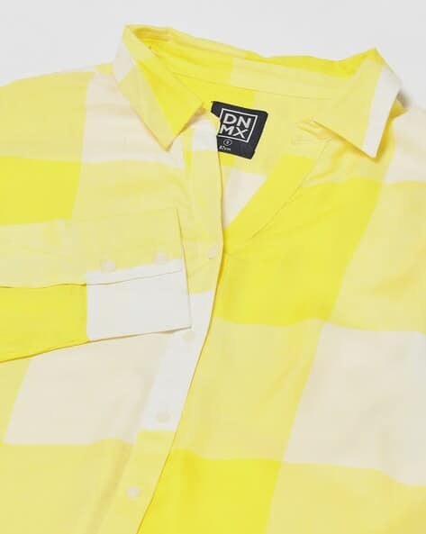 Buy Yellow Shirts for Women by DNMX Online | Ajio.com