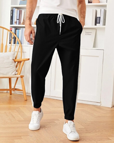 Buy Flying Machine Mid Rise Brand Tape Track Pants - NNNOW.com