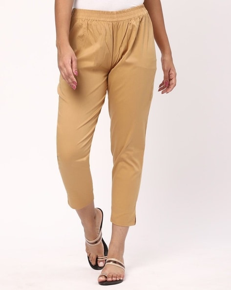 Buy Beige Pants for Women by De Moza Online