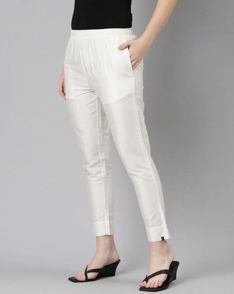 White Relaxed ramie and cotton-blend tailored trouser | Raey | MATCHES UK