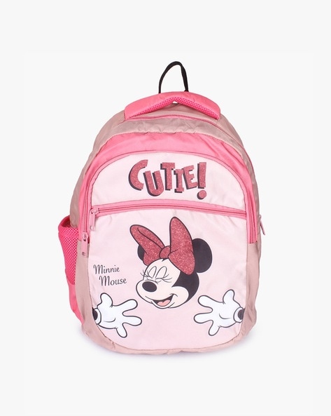 Disney Girls Minnie Mouse Print Backpack