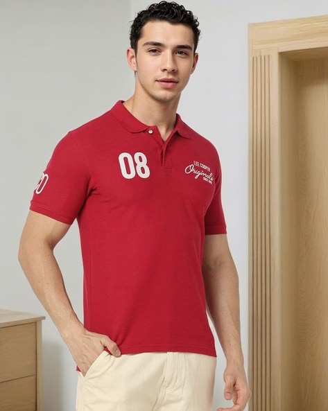 Men Slim Fit Polo T-Shirt