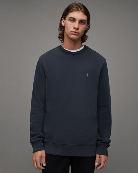 All saints raven crew sweatshirt on sale