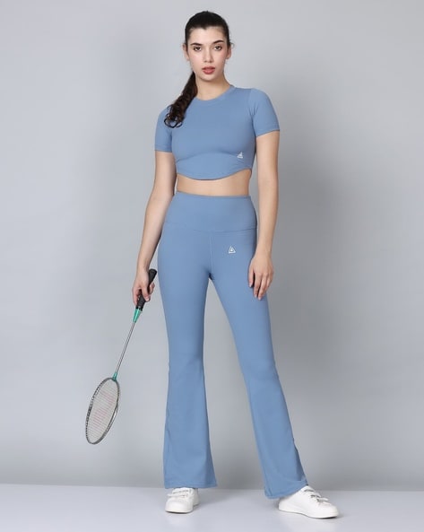 Sports Crop Top & Leggings Co-Ord Set