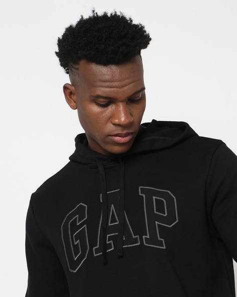 Gap black hoodie mens sale