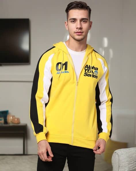 Buy Yellow Sweatshirt Hoodies for Men by The Indian Garage Co