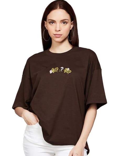 Buy Brown Tshirts for Women by The Zoo Zoo Store Online