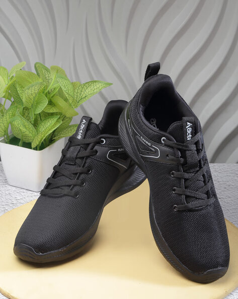 Mens black store athletic shoes