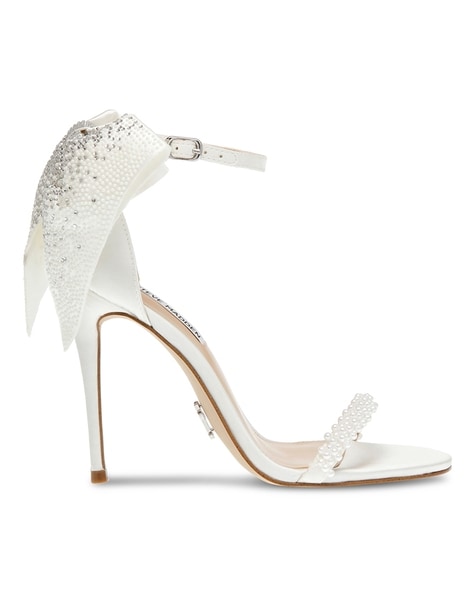 Steve madden 2024 white heel sandals