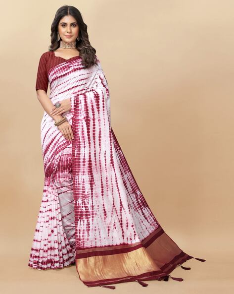 Buy Black Sarees for Women by SATRANI Online | Ajio.com