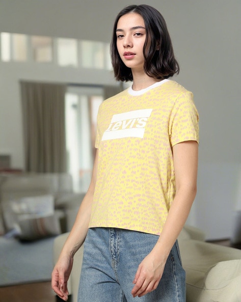 Buy Yellow Tshirts for Women by LEVIS Online Ajio