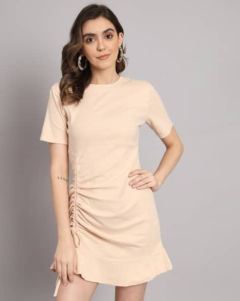 white christmas dresses The Picnic Shift Dress. -- Cream – The Great