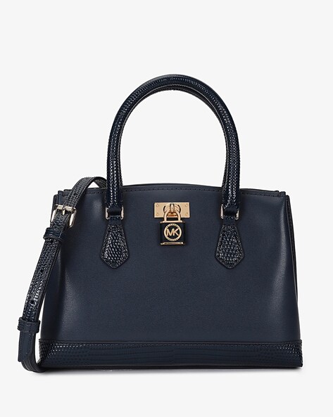 Michael Kors Navy blue leather satchel deals bag, purse, handbag