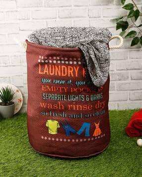homely by romee Typographic Print Foldable Laundry Bag-picture-26