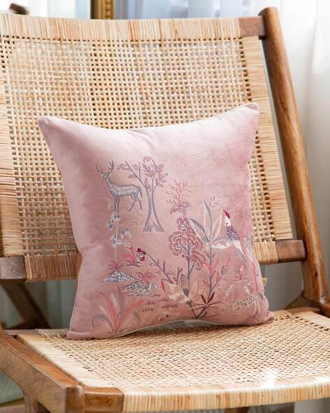 Buy Lilac Pink Cushions Pillows for Home Kitchen by Khaabka Online Ajio