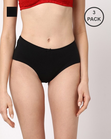 Fashion Comfortz Women Hipster Black Panty - Buy Fashion Comfortz Women  Hipster Black Panty Online at Best Prices in India