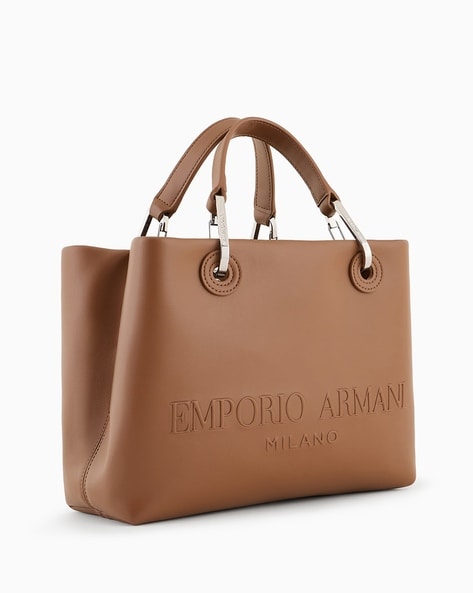 Buy EMPORIO ARMANI Small MY EA Shopping Bag with Embossed Logo