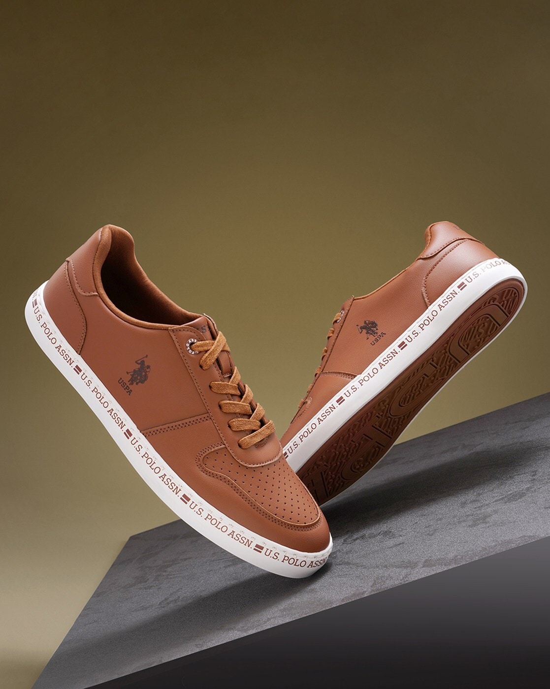 Buy Tan Sneakers for Women by U.S. Polo Assn. Online Ajio