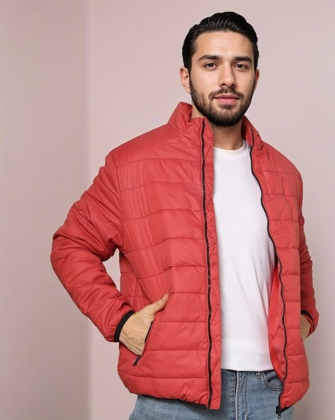 Mens jacket with hot sale zip pockets