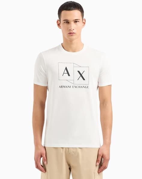 Logo Print Slim Fit Crew-Neck T-Shirt