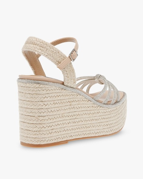 Steve Madden wedge sandals in white | ASOS